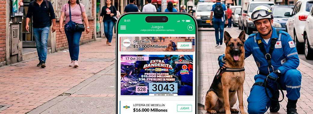 ¡$36.200 millones se juegan hoy! Llega el Extrabanderita de la Cruz Roja y Santander